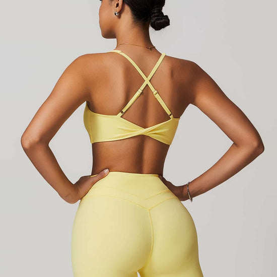 Criss-Cross Back Tank & Sculpted Leggings Set - MASKERT - Black / S