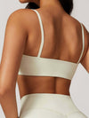 Maskert Move & Flow Medium Support Cropped Yoga Set Creamy White Top  Back Detail