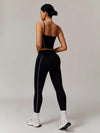 Maskert Two-in-One Camisole & Leggings Set Black Back Full Body Pose