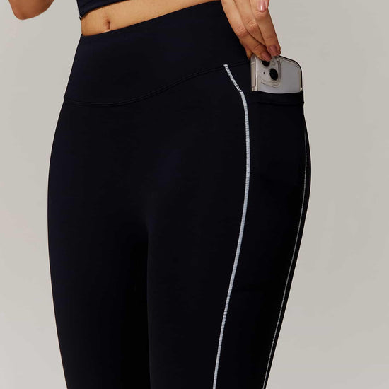 Maskert Two-in-One Camisole & Leggings Set Black Side pocket detail on pants