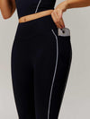 Maskert Two-in-One Camisole & Leggings Set Black Side pocket detail on pants