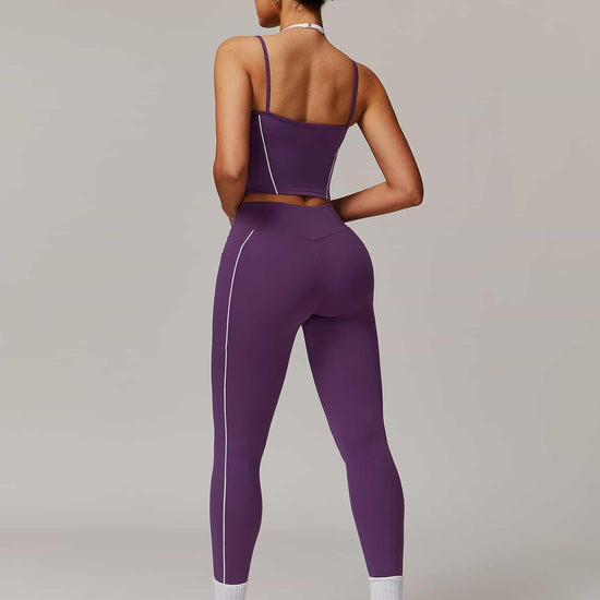 Maskert Two-in-One Camisole & Leggings Set Mulberry Back Full Body Pose