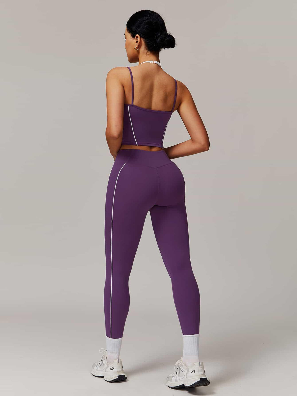 Maskert Two-in-One Camisole & Leggings Set Mulberry Back Full Body Pose
