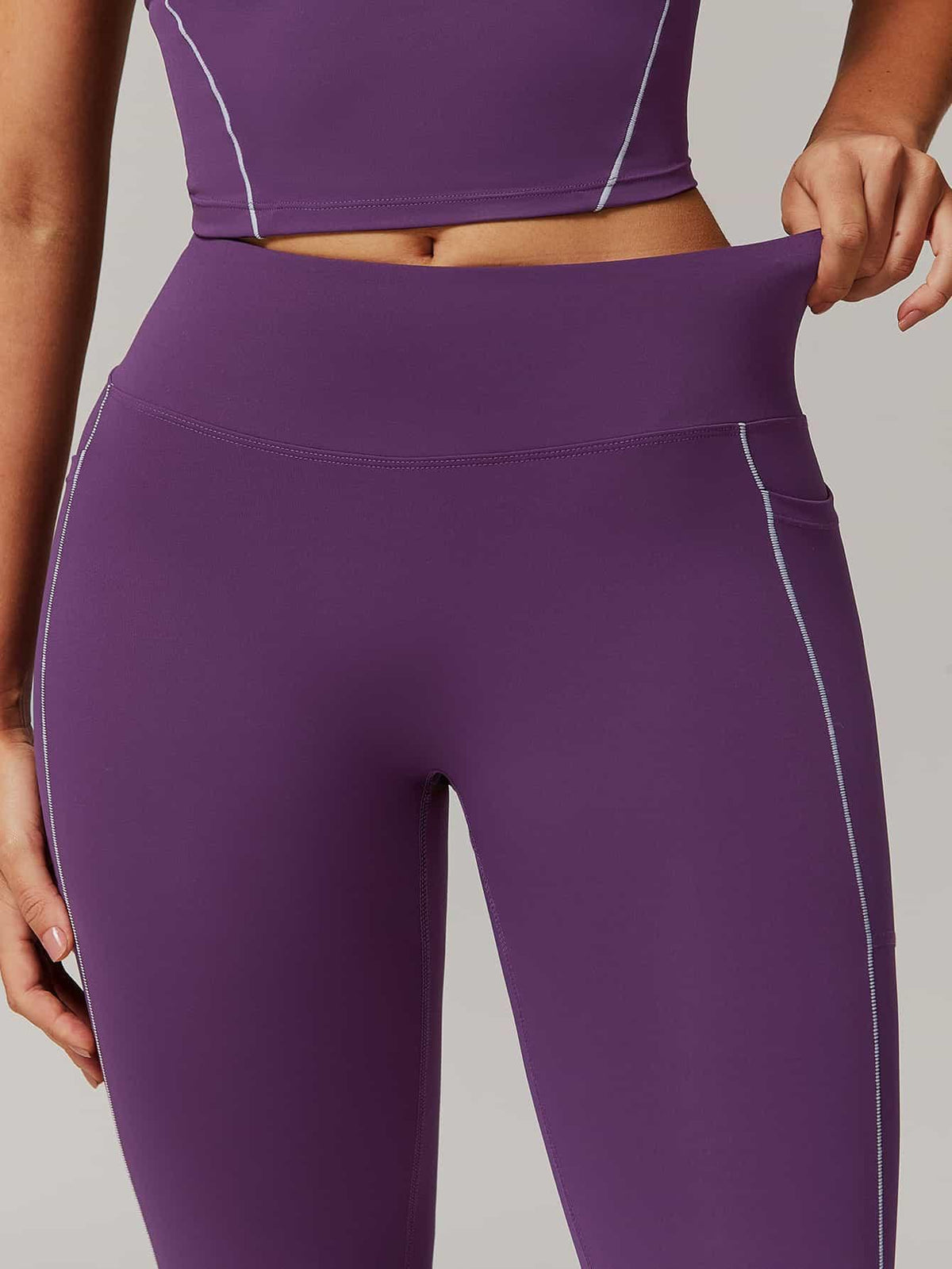 Maskert Two-in-One Camisole & Leggings Set Mulberry Bottom Detail