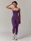 Maskert Two-in-One Camisole & Leggings Set Mulberry Front Full Body Pose2