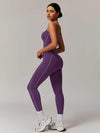 Maskert Two-in-One Camisole & Leggings Set Mulberry Side Full Body Pose