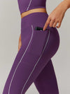 Maskert Two-in-One Camisole & Leggings Set Mulberry Side pocket detail on pants