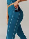 Maskert Two-in-One Camisole & Leggings Set Teal Side pocket detail on pants