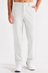 MASKERT Men's Dress Pants-Classic Fit Flat Front Work Dress Pants 29" Stretch Casual Pants Lightweight with Pockets