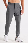 MASKERT Men's Casual Pants Joggers – Lightweight,3 Pockets,Slim Fit,Soft & Stretchy Tapered Business Dress Trousers