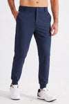 MASKERT Men's Casual Pants Joggers – Lightweight,3 Pockets,Slim Fit,Soft & Stretchy Tapered Business Dress Trousers