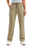 YAPPO Women's Hiking Pants Lightweight Quick Dry Cargo Pants, Water Resistant UPF 50+ Travel Outdoor Pants with 5 Zipper…