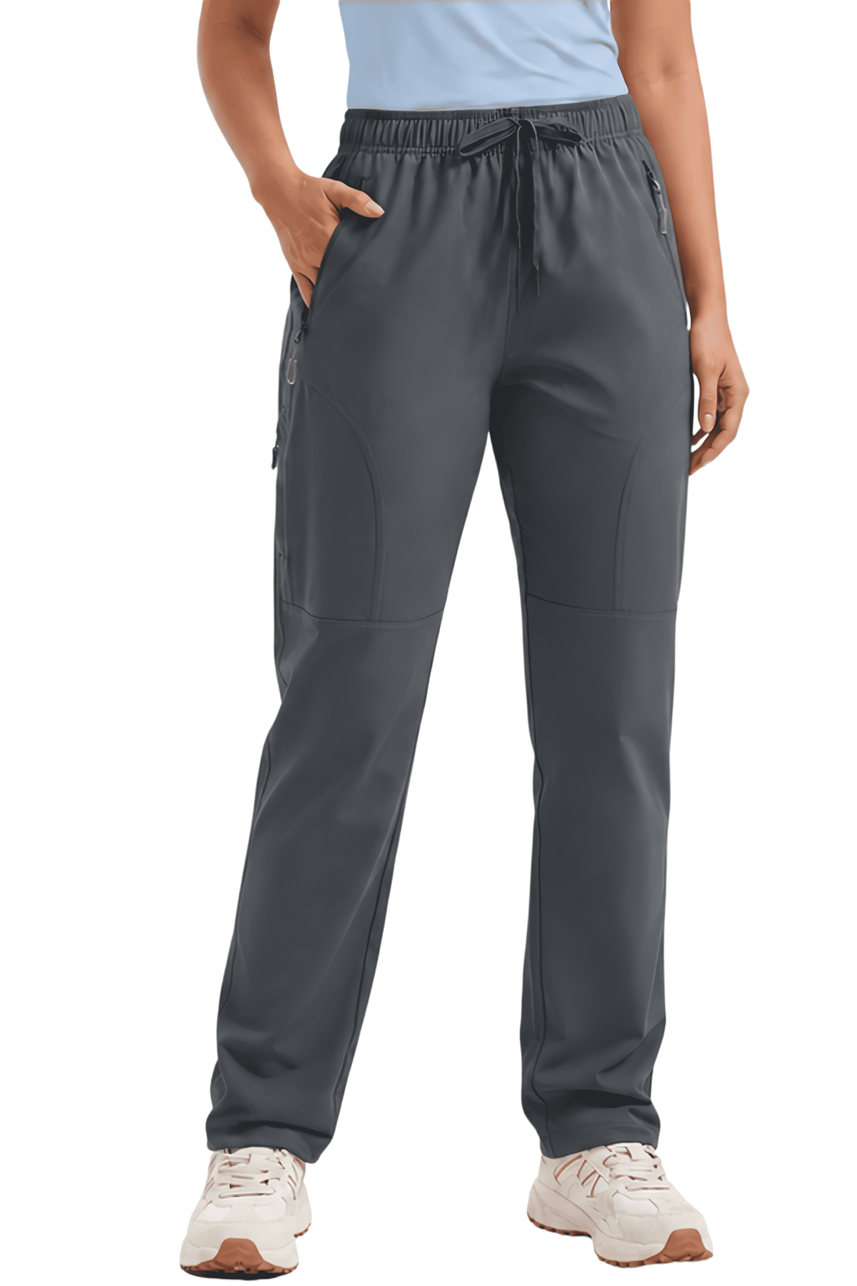YAPPO Women's Hiking Pants Lightweight Quick Dry Cargo Pants, Water Resistant UPF 50+ Travel Outdoor Pants with 5 Zipper…