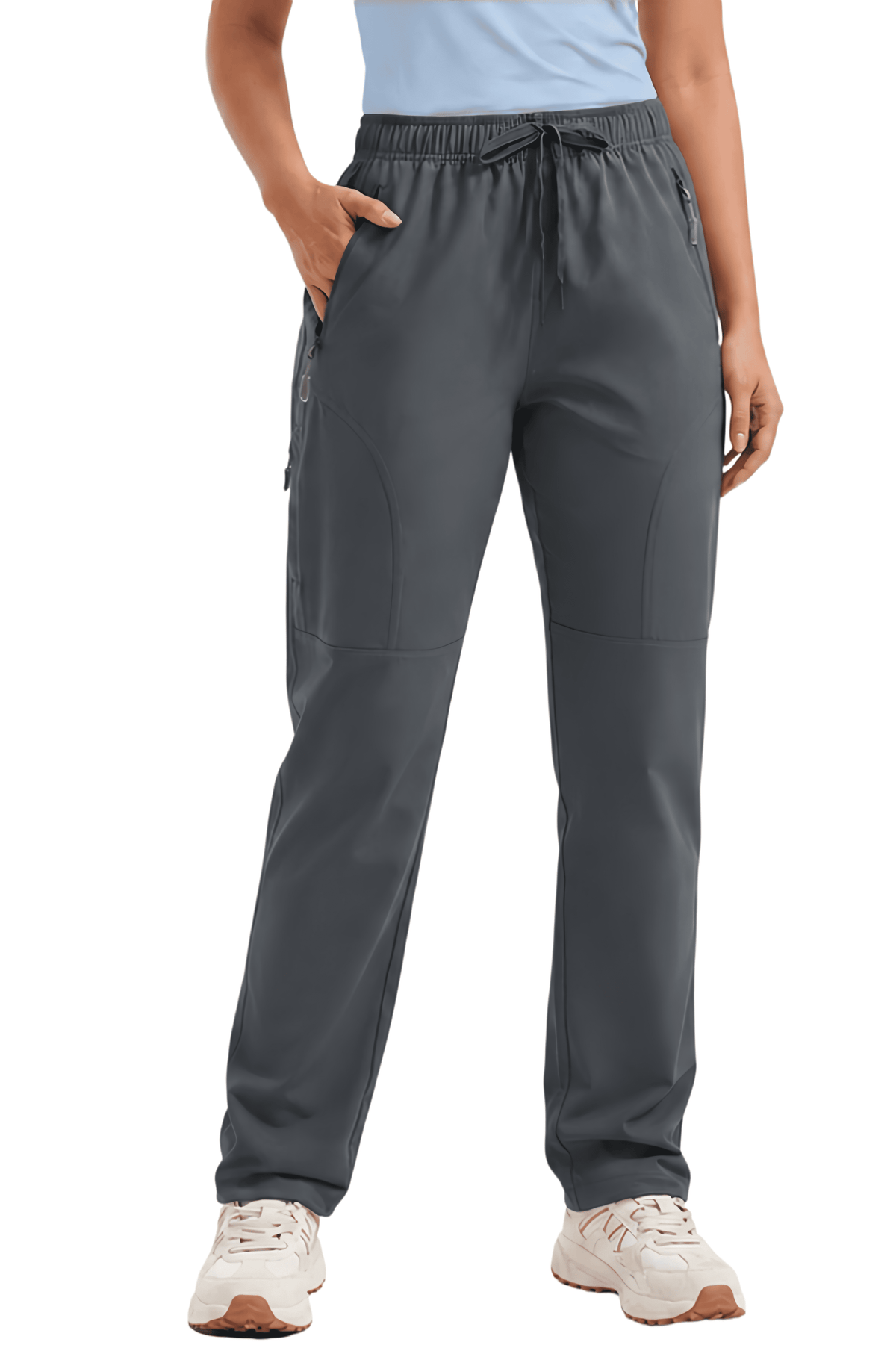 YAPPO Women's Hiking Pants Lightweight Quick Dry Cargo Pants, Water Resistant UPF 50+ Travel Outdoor Pants with 5 Zipper…