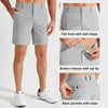 MASKERT Men Golf Shorts-7 Lightweight Casual Shorts Flat Front Hybrid Work Dress Short Quick Dry