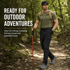 YAPPO Men's Work Pants, Water-Resistant Stretch Hiking Cargo Pants with 9 Pockets - Black - image 8