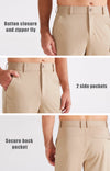 MASKERT Men's Casual Pants Joggers – Lightweight,3 Pockets,Slim Fit,Soft & Stretchy Tapered Business Dress Trousers