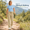 YAPPO Women's Hiking Pants Lightweight Quick Dry Cargo Pants, Water Resistant UPF 50+ Travel Outdoor Pants with 5 Zipper…
