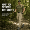 YAPPO Men's Work Pants, Water-Resistant Stretch Hiking Cargo Pants with 9 Pockets - Stone Khaki - image 7