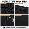 YAPPO Men's Work Pants, Water-Resistant Stretch Hiking Cargo Pants with 9 Pockets - Black - image 3