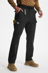 MASKERT Men's Work Pants Hiking Cargo Pants Water Resistant Stretch Outdoor Trousers with 9 Pockets - Black - 30W*30L