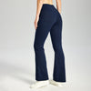 Women's Fleece Lined Bootcut Pants, High Waisted Stretch Casual Pants, Warm Winter Work Pants with Pockets