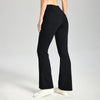 Women's Fleece Lined Bootcut Pants, High Waisted Stretch Casual Pants, Warm Winter Work Pants with Pockets