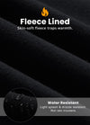 Women's Fleece Lined Bootcut Pants, High Waisted Stretch Casual Pants, Warm Winter Work Pants with Pockets
