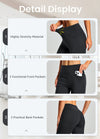 Women's Fleece Lined Bootcut Pants, High Waisted Stretch Casual Pants, Warm Winter Work Pants with Pockets