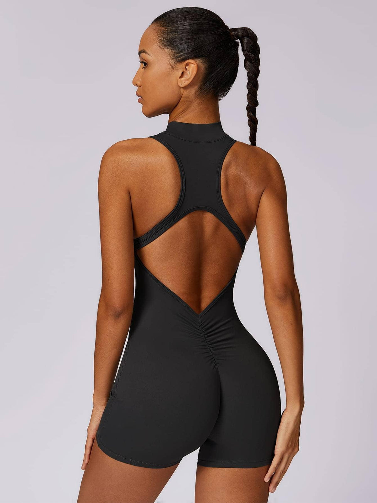 BodySculpt Sleeveless High Elasticity Jumpsuit 5'' - MASKERT - Midnight Blue / XS