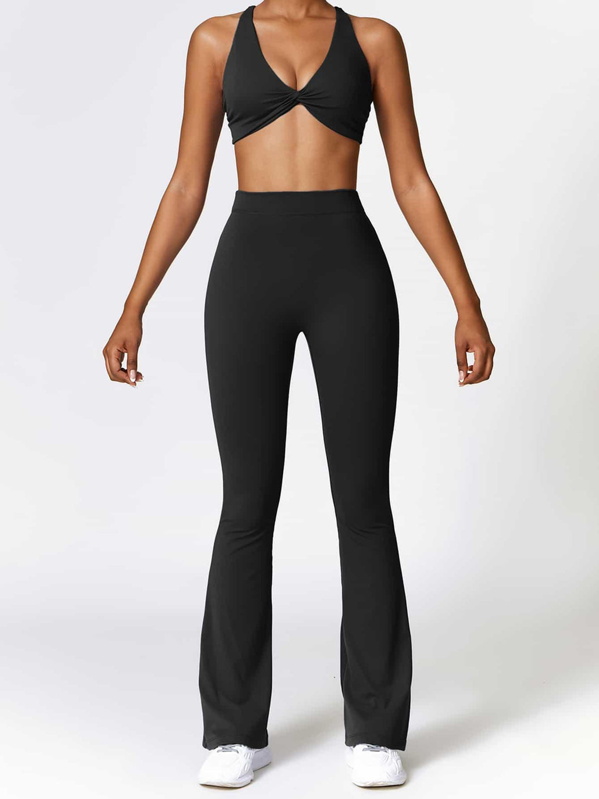 BodySculpt Butt Lifting Flare Leggings 31" - MASKERT - Serenity Gray / S