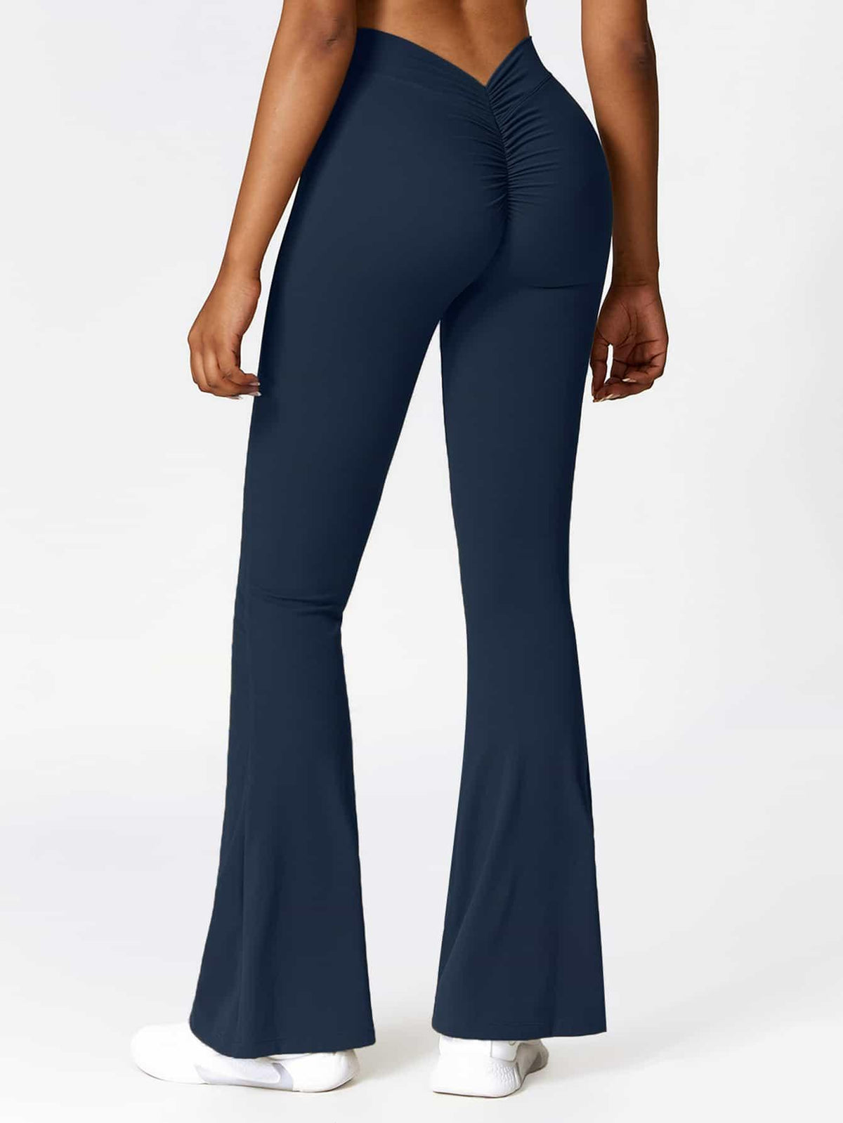 BodySculpt Butt Lifting Flare Leggings 31" - MASKERT - Serenity Gray / S