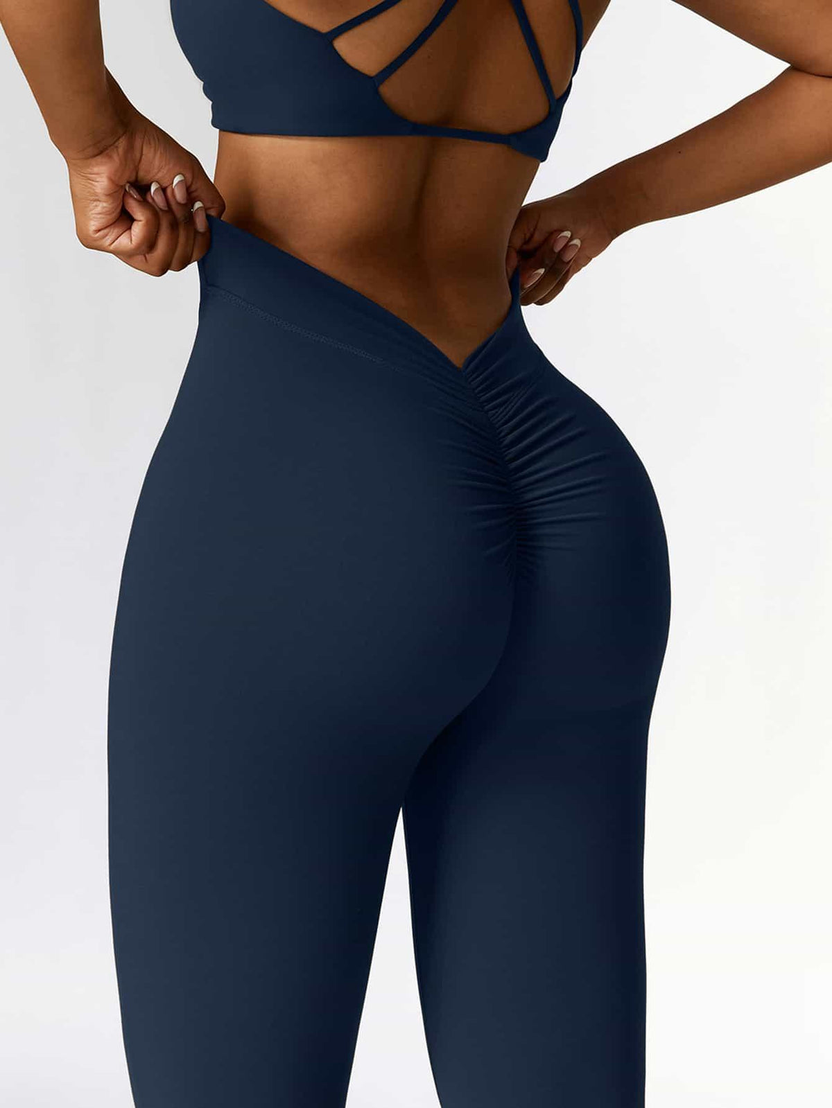 BodySculpt Butt Lifting Flare Leggings 31" - MASKERT - Serenity Gray / S