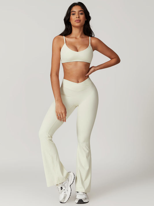 Move & Flow Medium Support Cropped Yoga Set