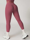 High Waist Butt Lifting Leggings 26" - MASKERT - Dusty Pink / XS