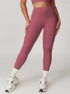 High Waist Butt Lifting Leggings 26" - MASKERT - Dusty Pink / XS