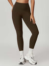 High Waist Butt Lifting Leggings 26" - MASKERT - Mocha Olive / XS