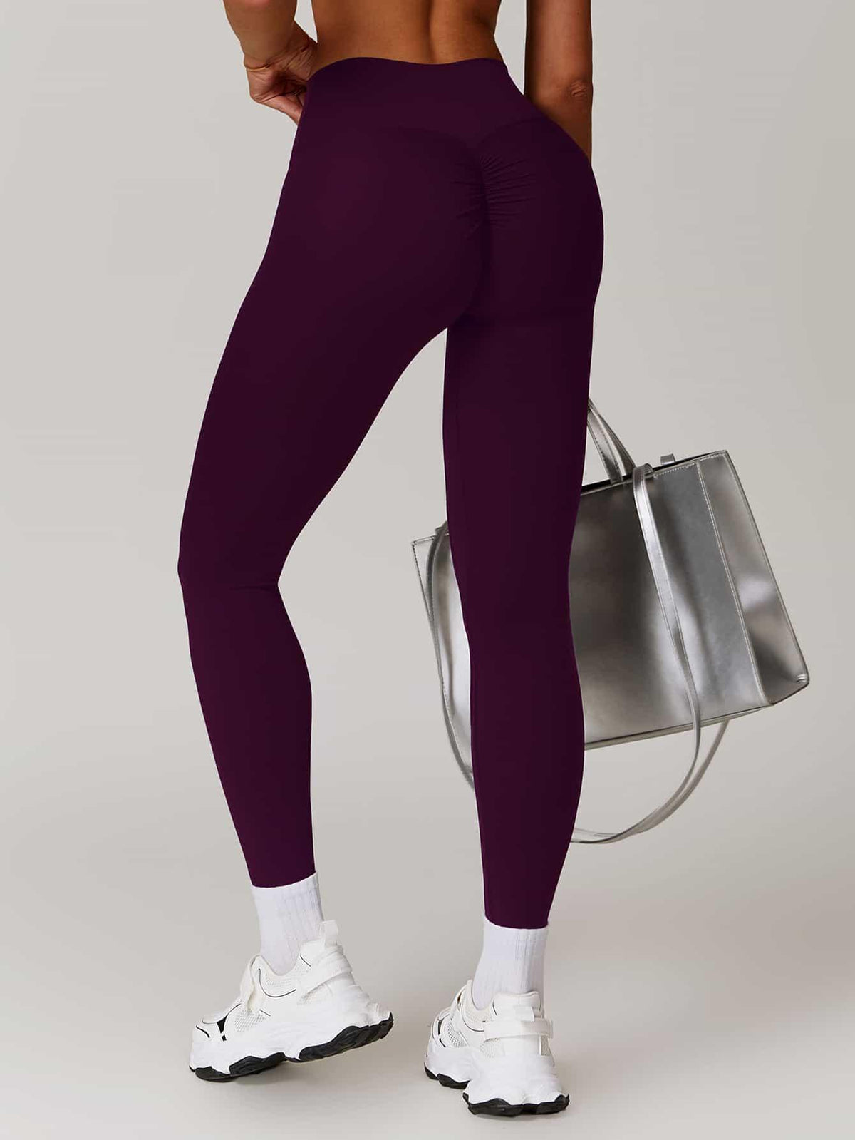 Curve-Defining High Waist Ruched Pants 25'' - MASKERT - 