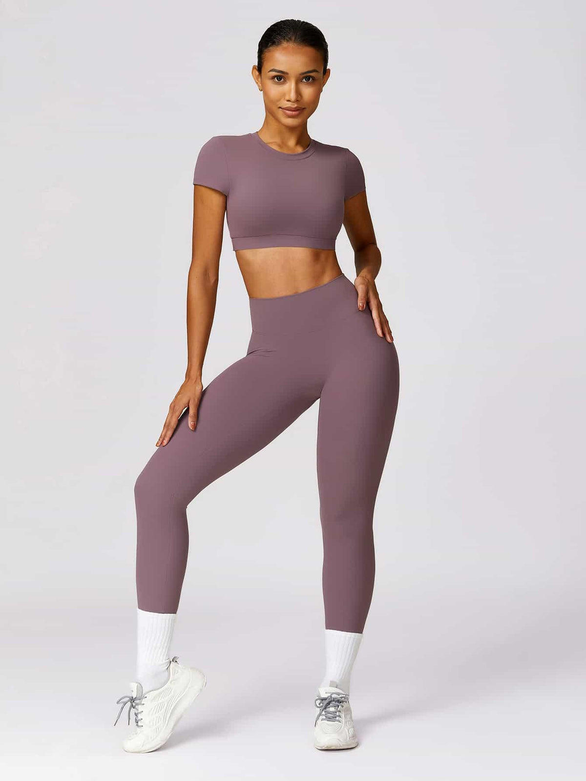 Curve-Defining High Waist Ruched Pants 25'' - MASKERT - 