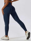 High Waist Form-Fitting Pants 26'' - MASKERT - Midnight Blue / S