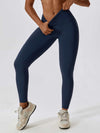 High Waist Form-Fitting Pants 26'' - MASKERT - Midnight Blue / S