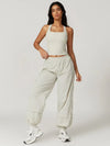 Square Neck Bra Racerback Tank Top - MASKERT - Creamy White / S