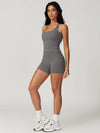 Square Neck Bra Racerback Tank Top - MASKERT - 