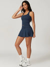 Square Neck Bra Racerback Tank Top - MASKERT - 