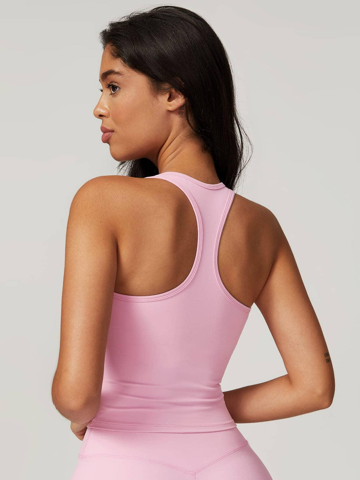 Square Neck Bra Racerback Tank Top - MASKERT - 