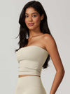 HydroChill Cup Top Strapless Vest - MASKERT - Creamy White / S