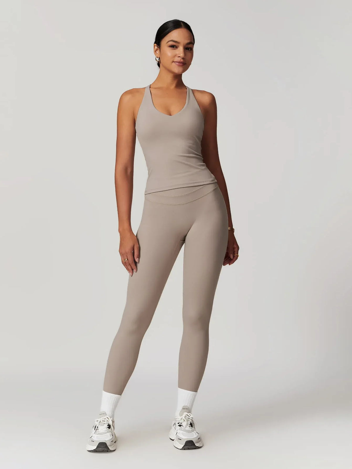 Move & Flow Medium Support Crisscross Set - MASKERT - Oatmeal / S