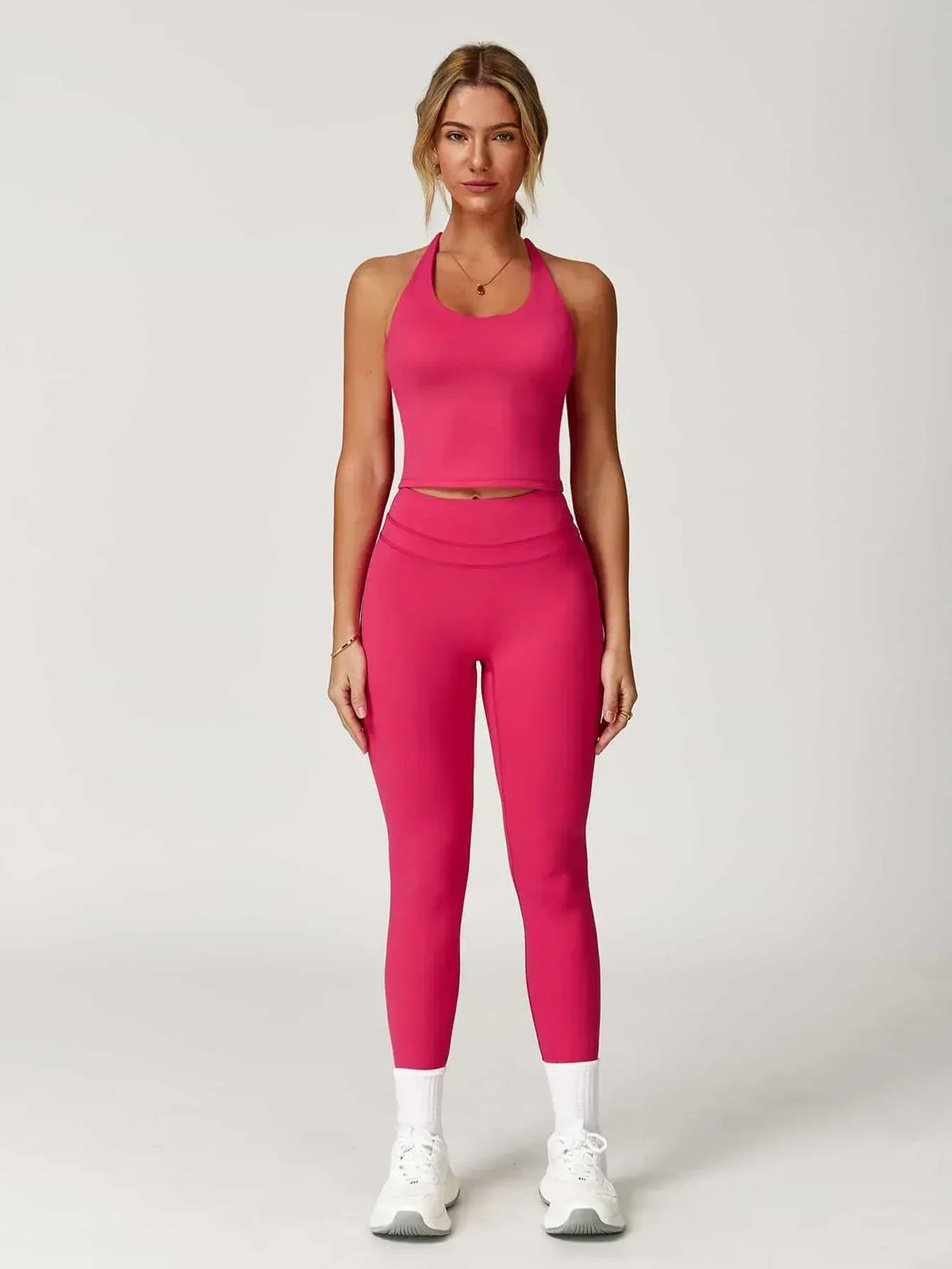 Move & Flow Medium Support Crisscross Set - MASKERT - Candy Blush / S