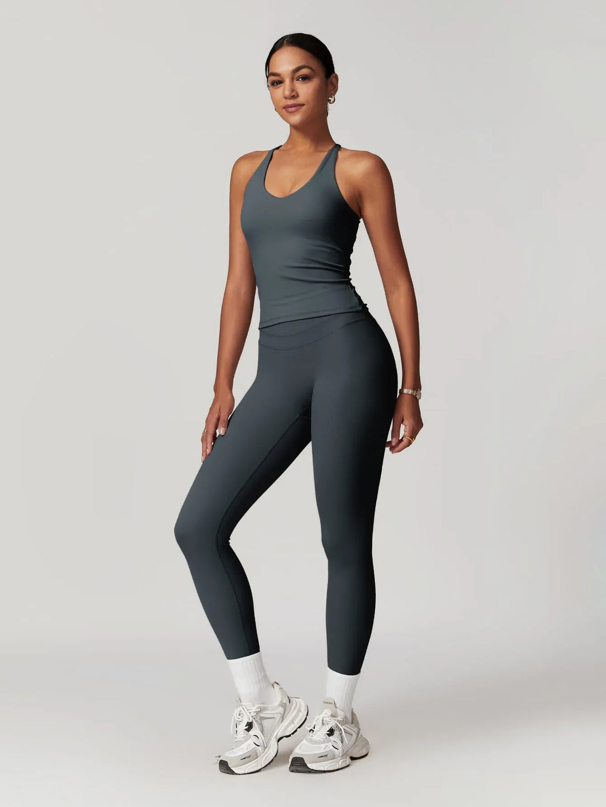 Move & Flow Medium Support Crisscross Set - MASKERT - Oatmeal / S