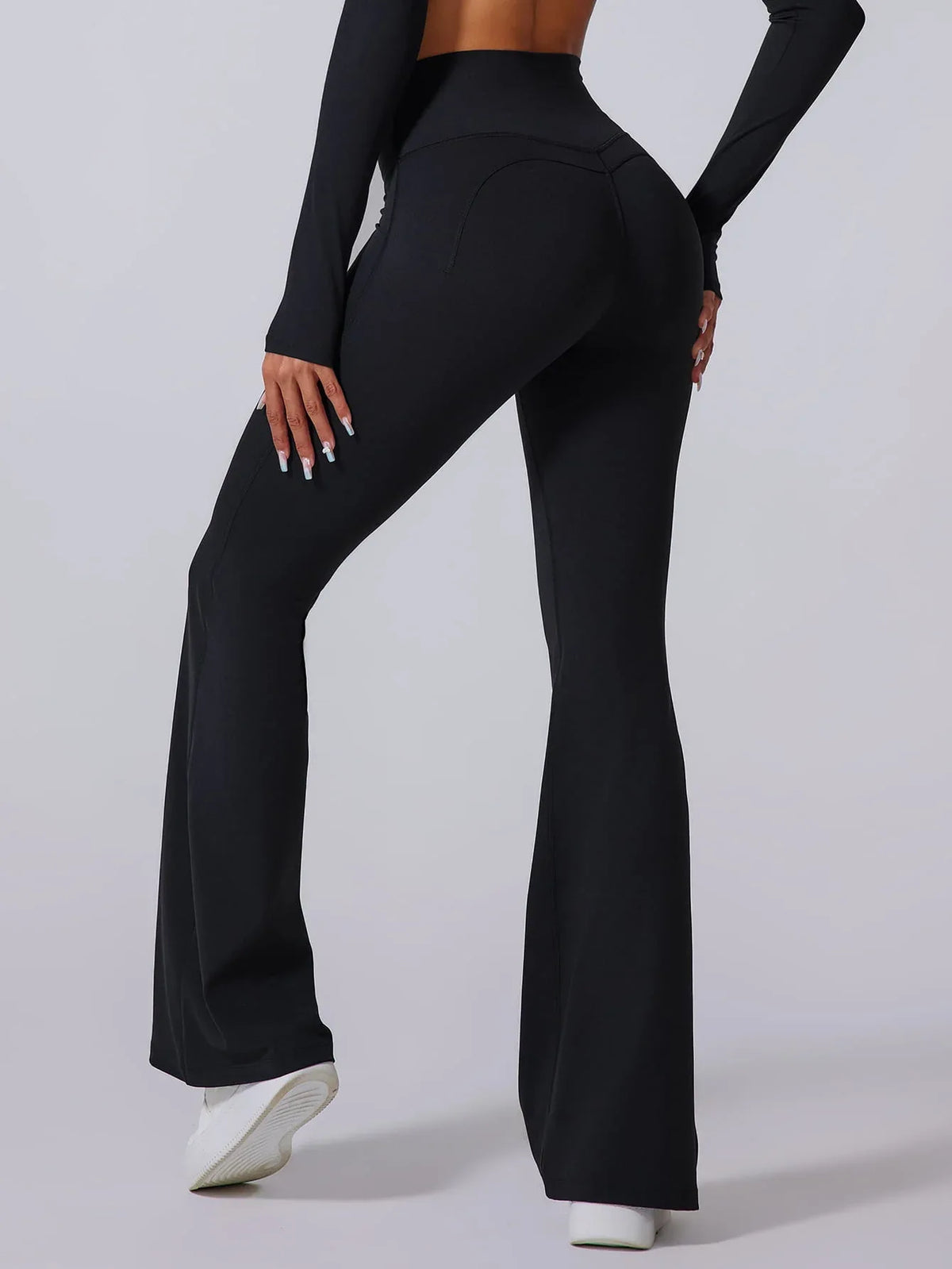 AirSoft Flare Leggings - MASKERT - Sofe Blue / S